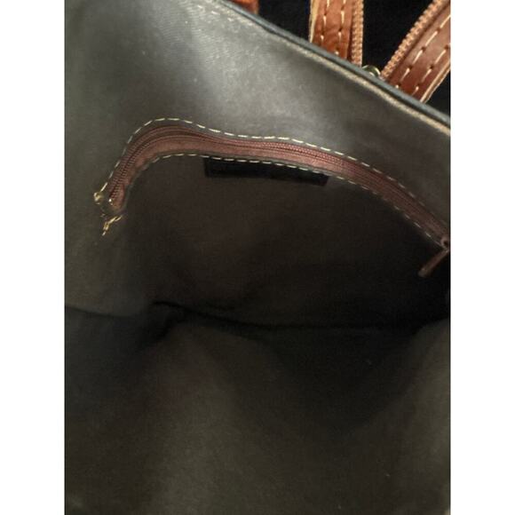 Genuine Leather Sling Backpack – Rare Longchamp Style Lookalike - Picture 6 of 10